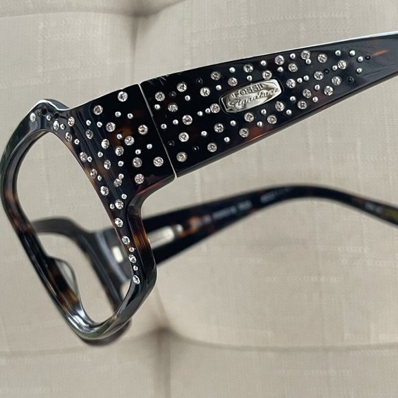 Fossil Signature Women Eyeglasses/sunglasses Frame Dark Tortoise Glasses 60[]14 - Picture 5 of 12
